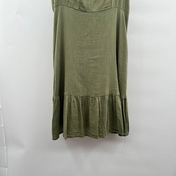 Old Navy Women's Sleeveless Ruffle Hem Shift Dress Green Size Medium - Picture 4 of 8